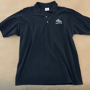 NFL Ravens Black Vintage Polo Shirt